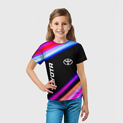 Футболка детская Toyota speed lights, цвет: 3D-принт — фото 2