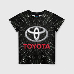 Футболка детская Тойота, эмблема, автомобильная тема, цвет: 3D-принт