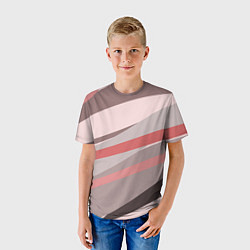 Футболка детская Розовый берег, цвет: 3D-принт — фото 2