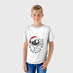 Футболка детская Год кота, цвет: 3D-принт — фото 2