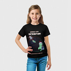 Футболка детская 8bit Космический котик ищет новую жизнь, цвет: 3D-принт — фото 2