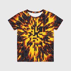 Футболка детская Неоновый взрыв - яркое свечение, цвет: 3D-принт