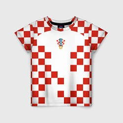 Футболка детская Форма сборной Хорватии, цвет: 3D-принт