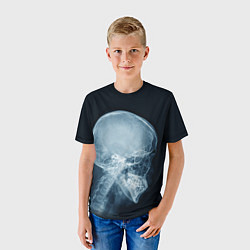 Футболка детская Рентген головы, цвет: 3D-принт — фото 2