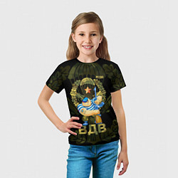 Футболка детская Российский десантник с автоматом, цвет: 3D-принт — фото 2
