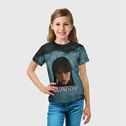 Футболка детская Унсдэй портрет, цвет: 3D-принт — фото 2