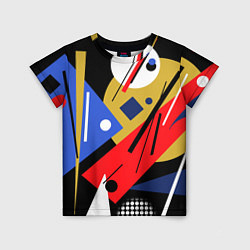 Футболка детская Абстракция в стиле супрематизм, цвет: 3D-принт
