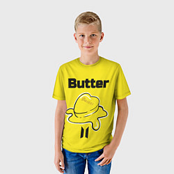 Футболка детская BTS butter, цвет: 3D-принт — фото 2
