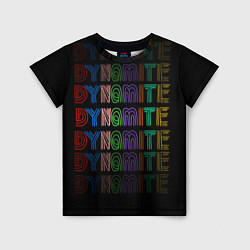 Футболка детская BTS dynamite music, цвет: 3D-принт
