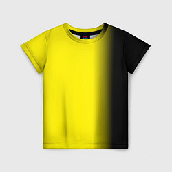 Футболка детская И черный и желтый, цвет: 3D-принт