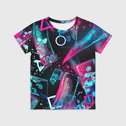Футболка детская Neon money, цвет: 3D-принт