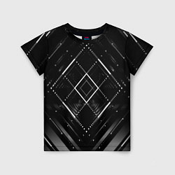 Футболка детская Hexagon Black, цвет: 3D-принт