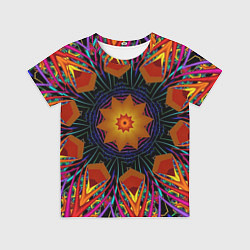 Футболка детская Орнамент яркий Мандала, цвет: 3D-принт