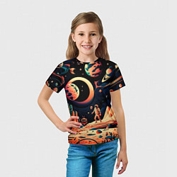 Футболка детская Покорение космоса, цвет: 3D-принт — фото 2