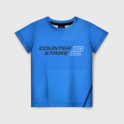 Футболка детская Counter Strike 2 с логотипом, цвет: 3D-принт