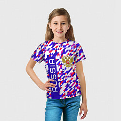 Футболка детская Russian geometry, цвет: 3D-принт — фото 2