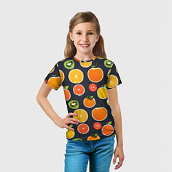 Футболка детская Фрукты и ягоды, цвет: 3D-принт — фото 2