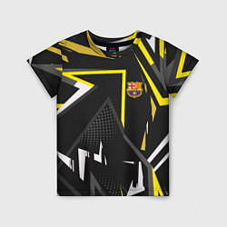 Футболка детская ФК Барселона эмблема, цвет: 3D-принт