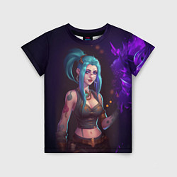 Футболка детская Jinx arcane League of Legends, цвет: 3D-принт