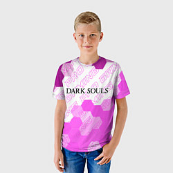 Футболка детская Dark Souls pro gaming: символ сверху, цвет: 3D-принт — фото 2