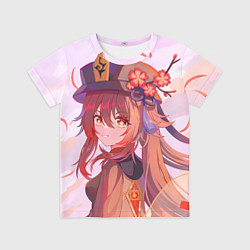 Футболка детская Геншин Импакт: Ху Тао, цвет: 3D-принт