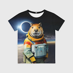 Футболка детская Capy astronaut - Nasa - neural network, цвет: 3D-принт