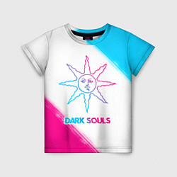 Футболка детская Dark Souls neon gradient style, цвет: 3D-принт