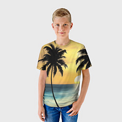 Футболка детская Вечер на отдыхе, цвет: 3D-принт — фото 2