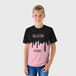 Футболка детская Blackpink - краски, цвет: 3D-принт — фото 2