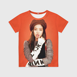 Футболка детская Blackpink Jennie in beret, цвет: 3D-принт