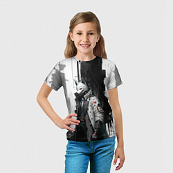 Футболка детская Охотник в маске кицунэ, цвет: 3D-принт — фото 2