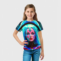 Футболка детская Девушка в криокапсуле, цвет: 3D-принт — фото 2
