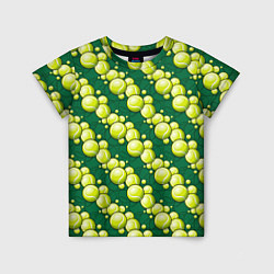 Футболка детская Большой теннис - мячики, цвет: 3D-принт