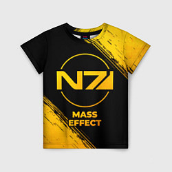 Футболка детская Mass Effect - gold gradient, цвет: 3D-принт