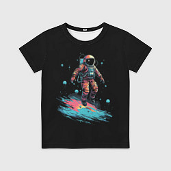 Футболка детская Летящий космонавт, цвет: 3D-принт