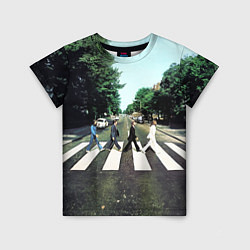 Футболка детская The Beatles альбом Abbey Road, цвет: 3D-принт