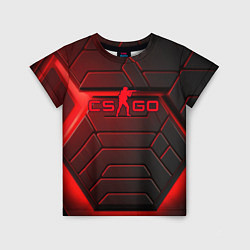 Футболка детская Red neon CS GO, цвет: 3D-принт