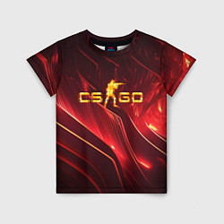 Футболка детская CS GO fire logo, цвет: 3D-принт