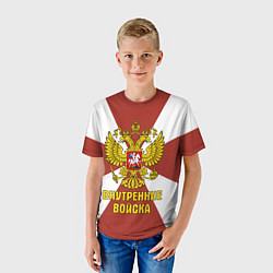 Футболка детская Внутренние Войска - герб, цвет: 3D-принт — фото 2