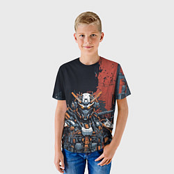 Футболка детская Боевой мех, цвет: 3D-принт — фото 2