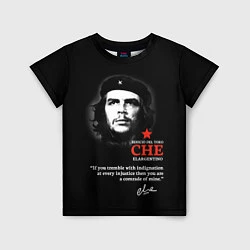 Футболка детская Che Guevara автограф, цвет: 3D-принт