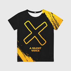 Футболка детская A Silent Voice - gold gradient, цвет: 3D-принт