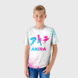 Футболка детская Akira neon gradient style, цвет: 3D-принт — фото 2