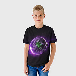 Футболка детская Планета - космос, цвет: 3D-принт — фото 2