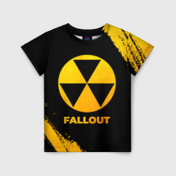 Футболка детская Fallout - gold gradient, цвет: 3D-принт