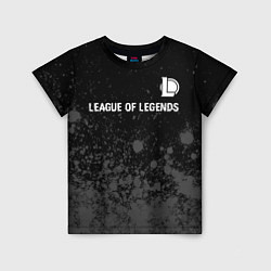 Футболка детская League of Legends glitch на темном фоне: символ св, цвет: 3D-принт