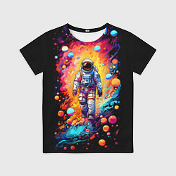 Футболка детская Астронавт на прогулке, цвет: 3D-принт