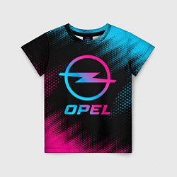 Футболка детская Opel - neon gradient, цвет: 3D-принт