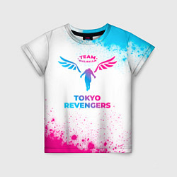 Футболка детская Tokyo Revengers neon gradient style, цвет: 3D-принт