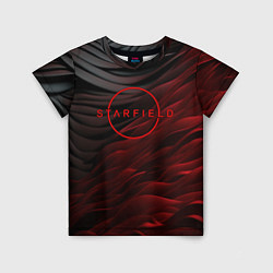 Футболка детская Starfield logo abstract, цвет: 3D-принт